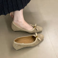 Damen elegante Ballerinas mit dekorativer Schleife R&B