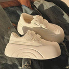 Damen Plattform-Sneaker mit verstellbaren Klettverschlüssen und komfortabler Dämpfung R&B