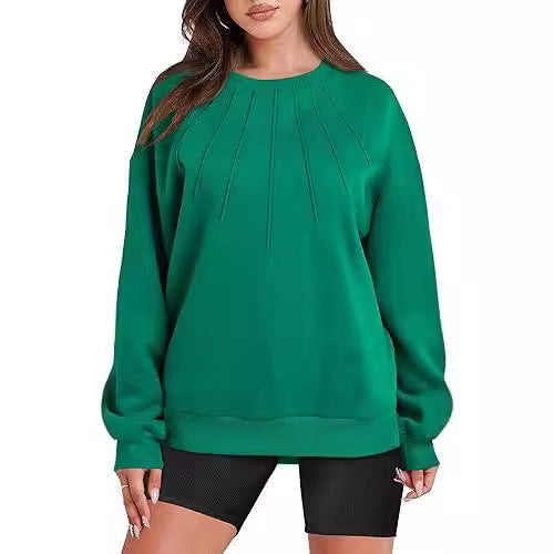 Damen Sweatshirt mit strukturiertem Design und weichem Innenfutter R&B