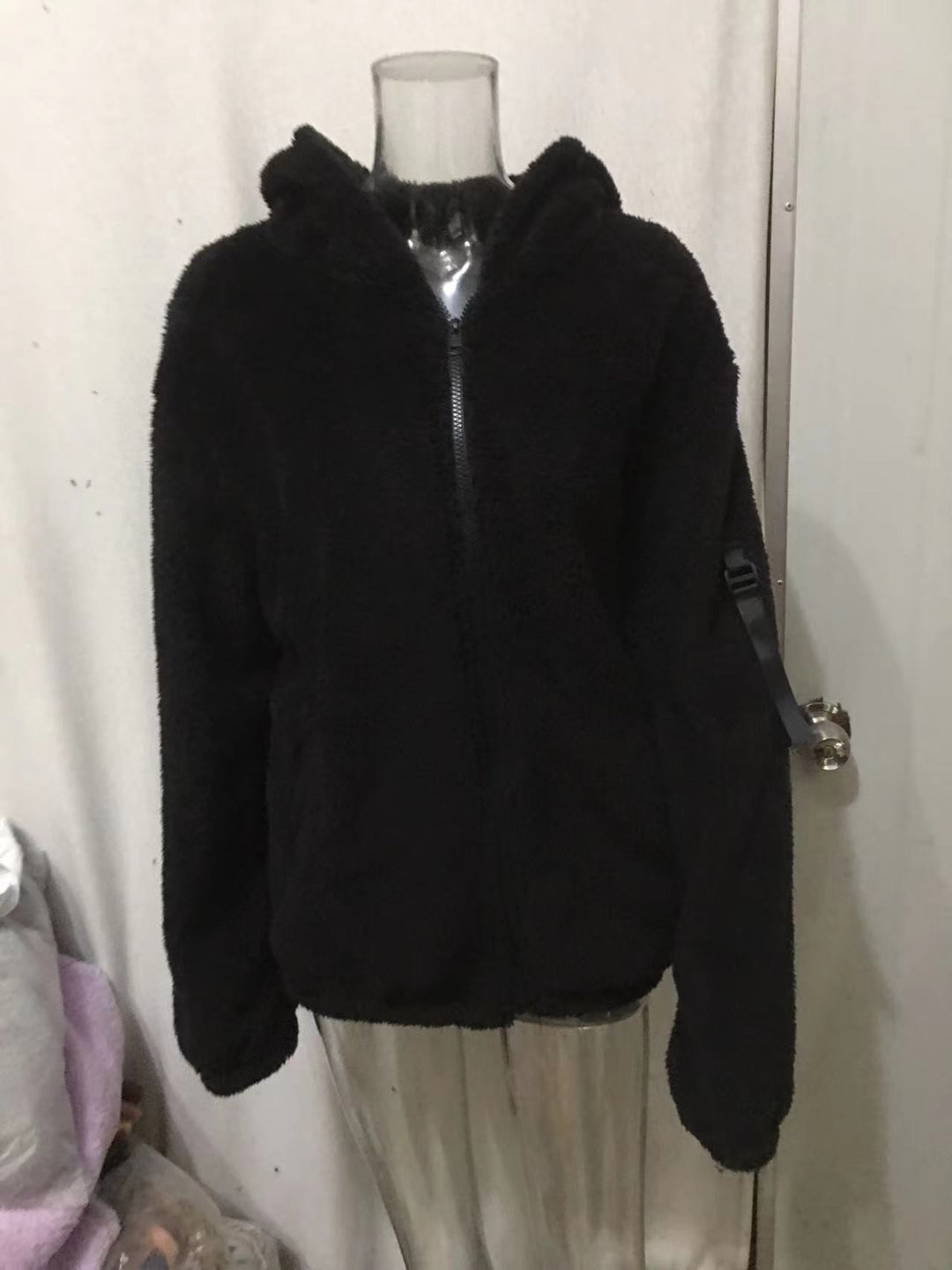 Herren Kuschelige Fleecejacke mit Kapuze und praktischen Reißverschlusstaschen R&B