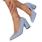 Damen Elegante Pumps mit modernem Blockabsatz R&B