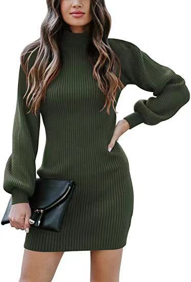 Damen Strickkleid im modernen Rippdesign R&B