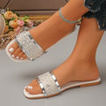 Damen Glamouröse und elegante Riemensandalen mit floralem Design R&B