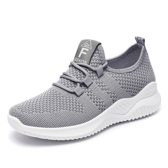 Damen Sportliche und atmungsaktive Mesh-Laufschuhe mit elastischem Schnürsystem R&B