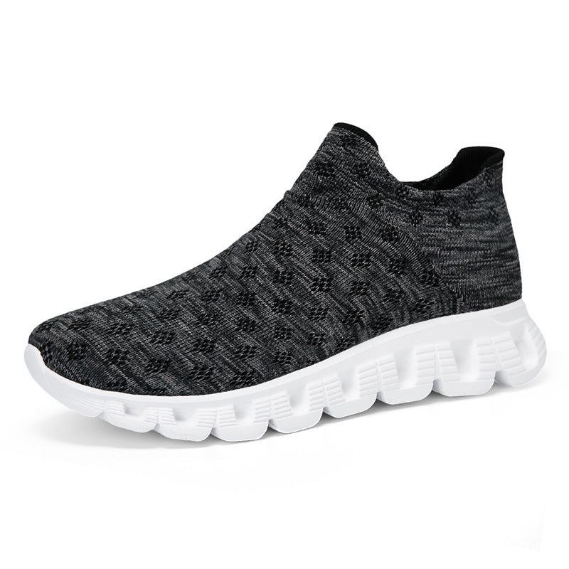 Damen Sportliche Stricksneaker mit rutschfester Sohle und elastischem Schaft R&B