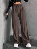 Damen weite Plisseehose R&B