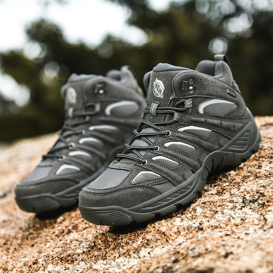 Damen Hochwertige Outdoor-Schnürboots mit wasserabweisendem Obermaterial und rutschfester Sohle R&B