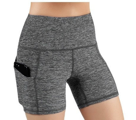 Damen Sportliche Hochtaillierte Shorts R&B