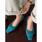 Damen elegante spitze Slipper mit dekorativen Schleifen R&B