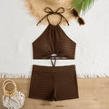 Damen Bikini-Set mit raffinierten Schnittdetails und elastischen Trägern R&B