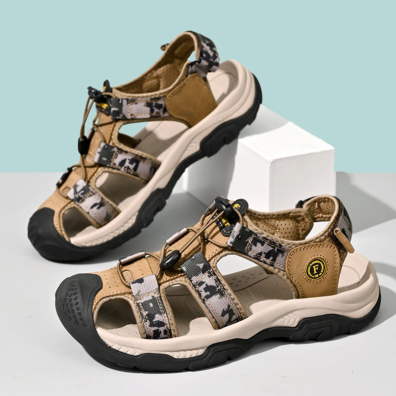 Damen Sportliche Trekking-Sandalen mit rutschfester Sohle und verstellbaren Riemen R&B