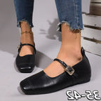 Damen Ballerinas mit elegantem Riemchen und verstellbarem Schnallenverschluss R&B