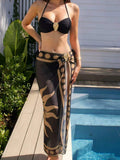Damen Bikini-Set mit dekorativem Wickelrock R&B