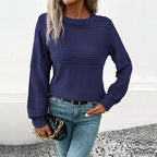 Damen stylischer gestrickter Pullover R&B