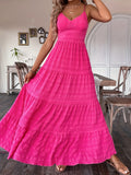 Damen Maxikleid mit femininer Silhouette und luftiger Struktur R&B