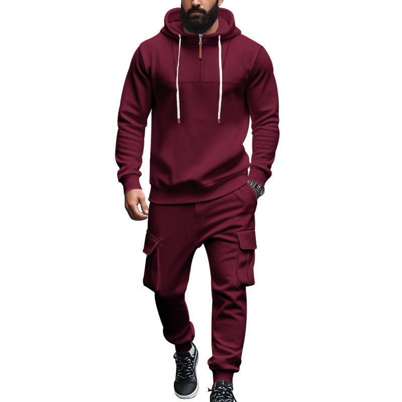 Herren Kapuzen-Sportanzug mit modernem Schnitt und praktischen Taschen R&B