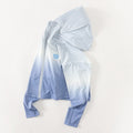 Damen nan leichte UV-Schutz Kapuzenjacke aus Funktionsstretch mit durchgehendem Reißverschluss und Raglanärmeln R&B
