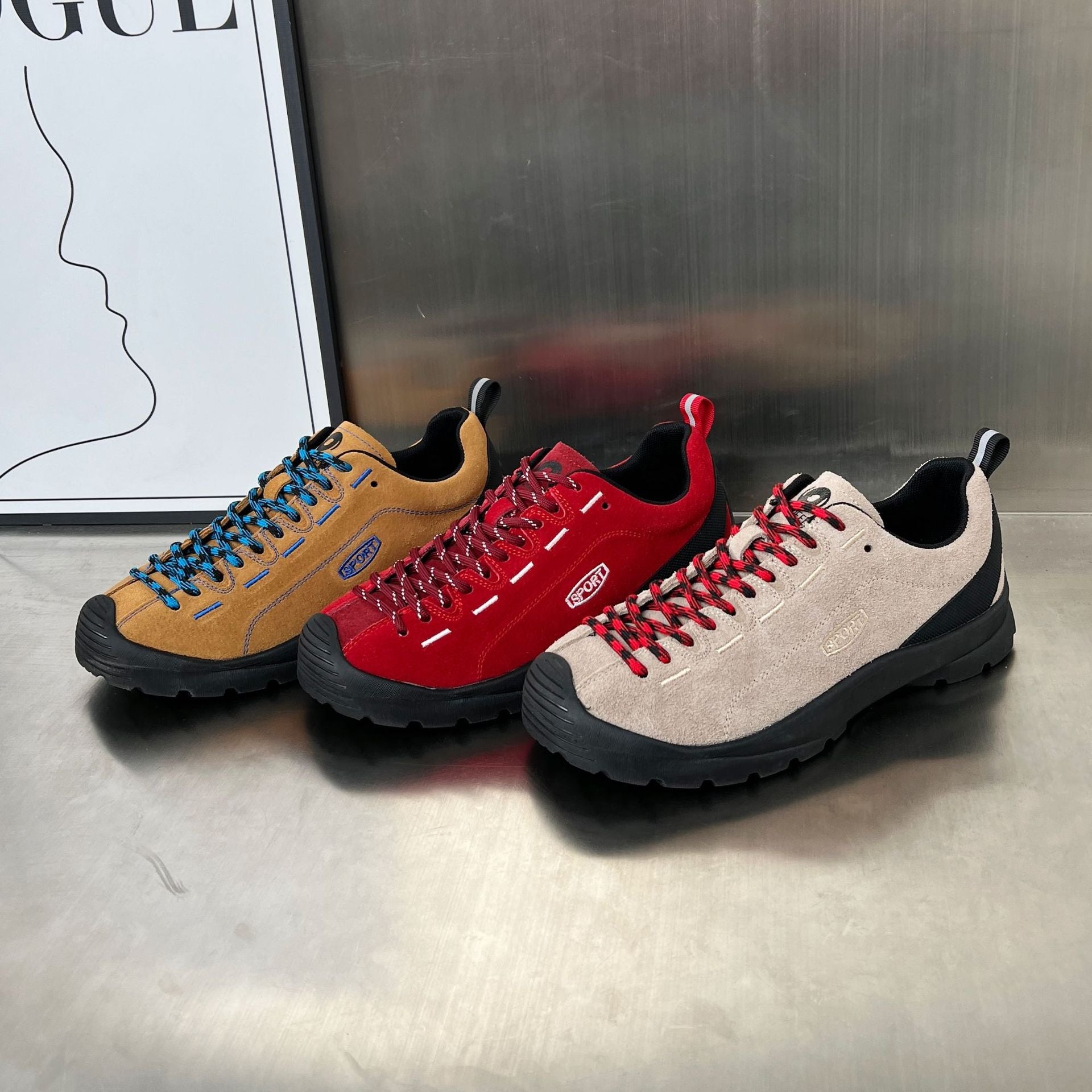 Damen Sportliche Wanderschuhe mit rutschfester Sohle und stabiler Verarbeitung R&B