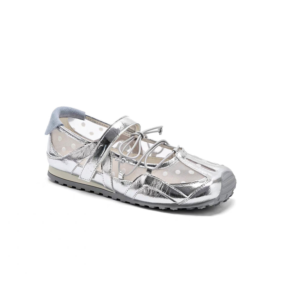Damen Freizeitschuhe mit atmungsaktivem Netzdesign und verstellbarem Klettverschluss R&B