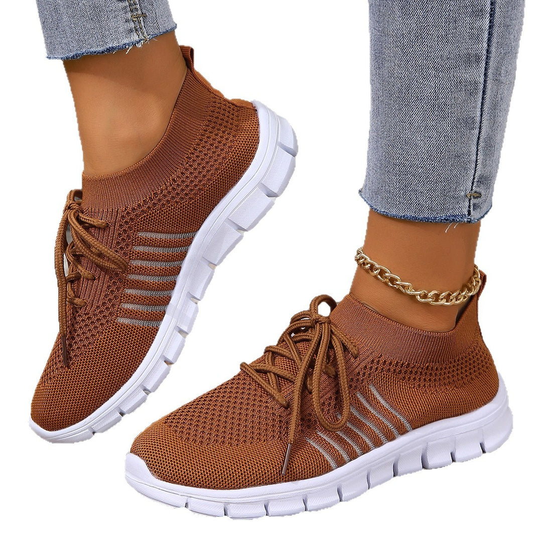 Damen Atmungsaktive Sneakers mit flexiblem Strickdesign R&B
