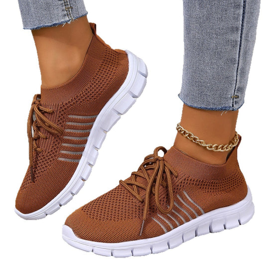 Damen Atmungsaktive Sneakers mit flexiblem Strickdesign R&B