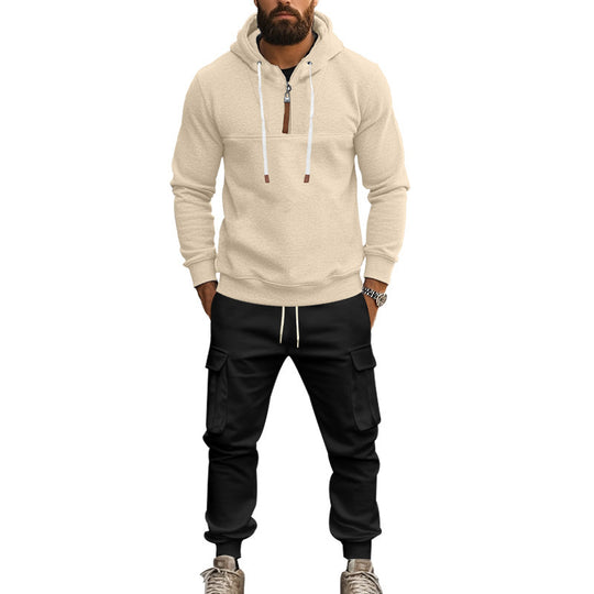 Herren Hoodie und Cargo Jogginghose Set R&B