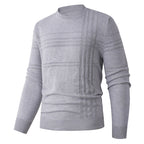 Herren Pullover mit strukturiertem Muster und Rundhalsausschnitt R&B