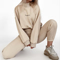 Damen Oversized Sweatshirt und Jogginghose Set R&B