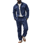 Herren Freizeit-Longejacke mit praktischen Knopftaschen und elastischen Details R&B