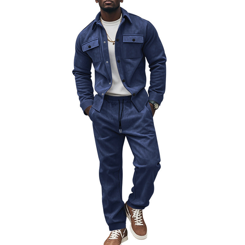 Herren Freizeit-Longejacke mit praktischen Knopftaschen und elastischen Details R&B