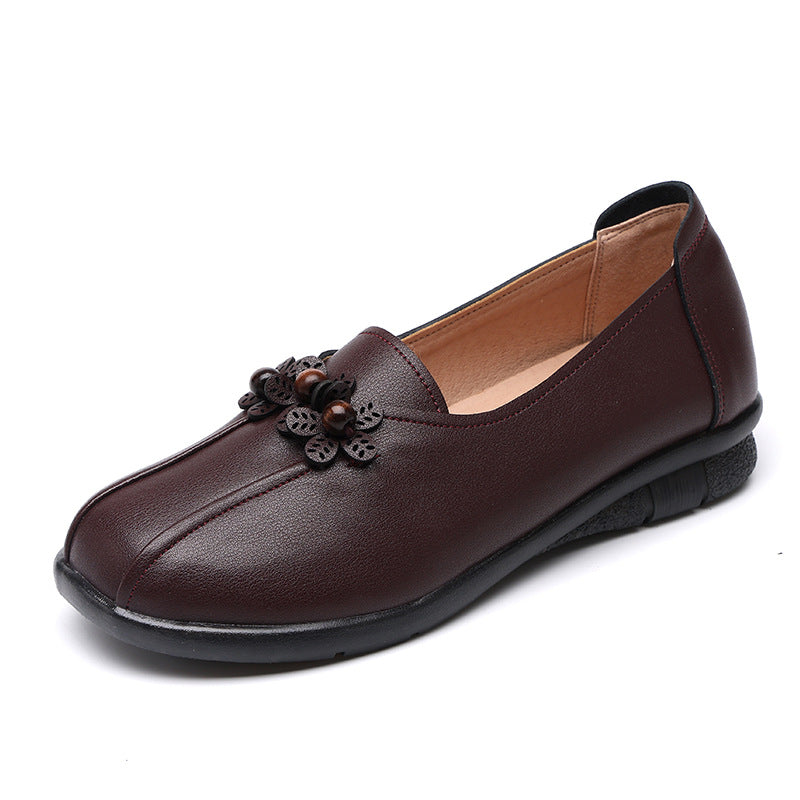 Damen Bequeme Ballerinas mit dekorativen Blumenapplikationen und flexibler Sohle R&B
