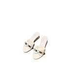 Damen elegante High Heel Sandalen mit modischer Schnallenverzierung R&B