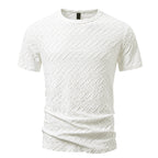 Herren Strukturiertes Kurzarmshirt mit modernem Design
