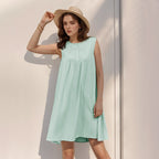 Damen Sommerkleid mit eleganter Knopfleiste und luftiger Silhouette R&B