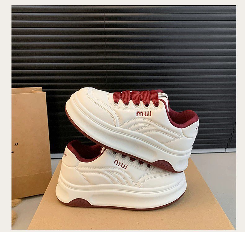 Damen Modische Plateau Sneakers mit komfortabler Dämpfung R&B