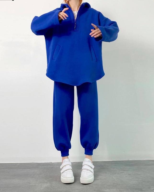 Damen lässiger Hoodie mit hochwertigem Reißverschluss und elastichem Bund R&B