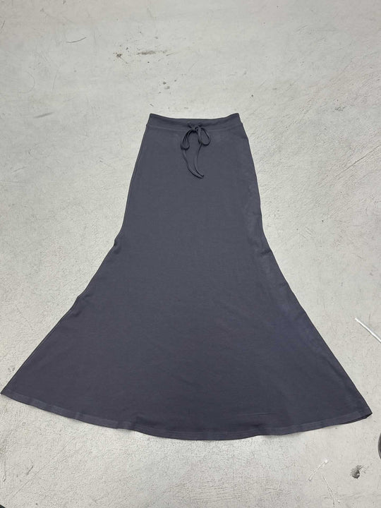 Damen eleganter Maxi-Rock mit verstellbarem Taillenband R&B