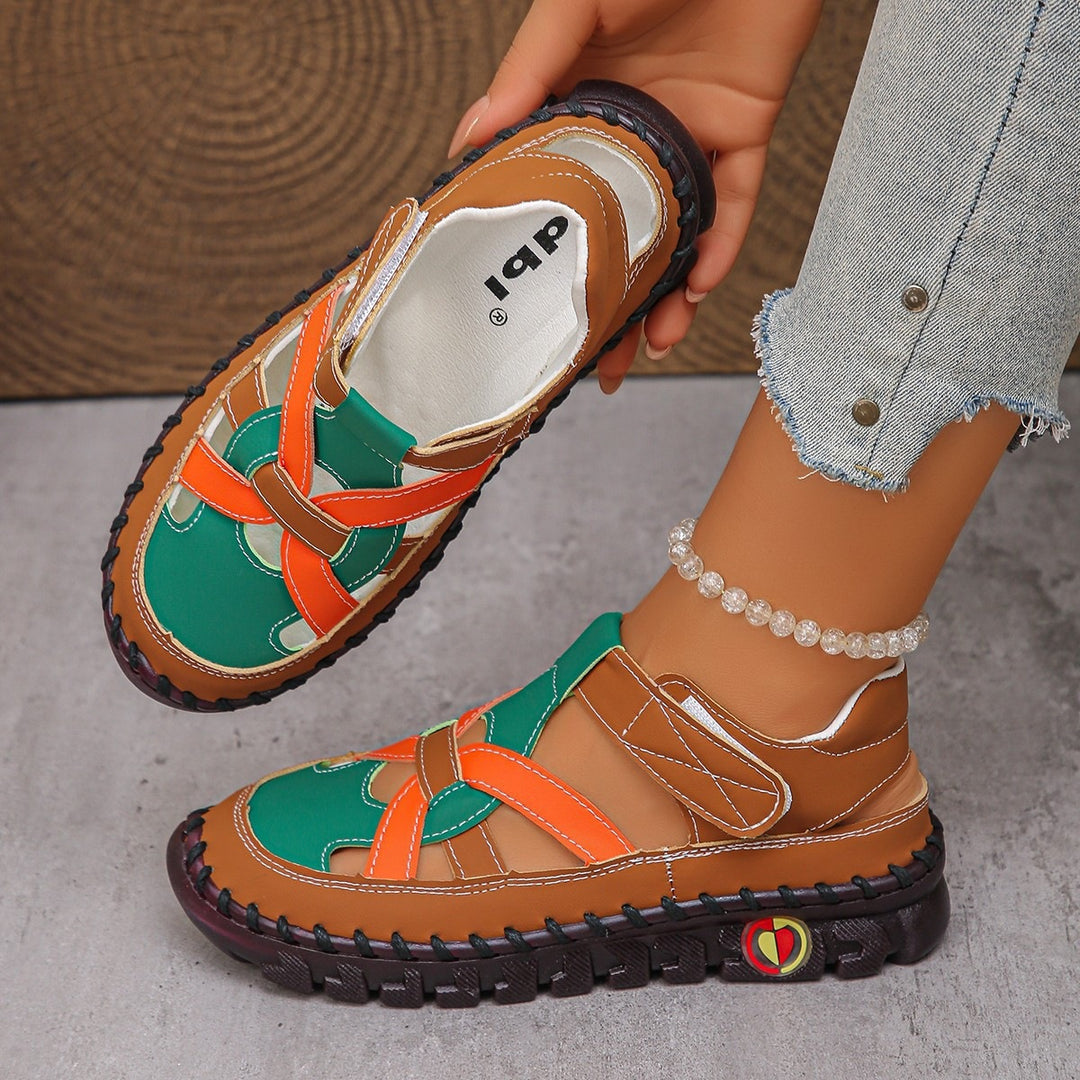 Damen Komfortable Sandalen mit schnittfestem Riemendesign R&B