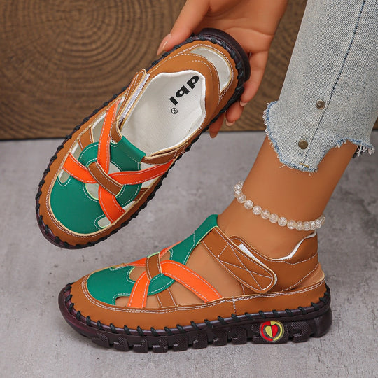 Damen Komfortable Sandalen mit schnittfestem Riemendesign R&B