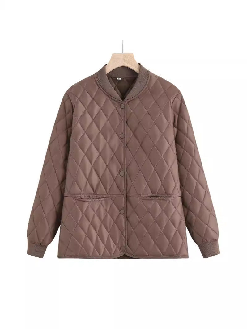 Damen gesteppte Übergangsjacke mit praktischen Taschen und modernem Schnitt R&B