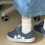 Damen Sneakers mit stylischen Sternen-Applikationen R&B