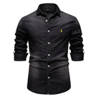 Herren Jeanshemd
