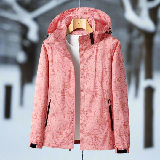 R&B | Regenjacke - Leichtes Material - Kapuze & Reißverschluss - Verstellbare Bündchen