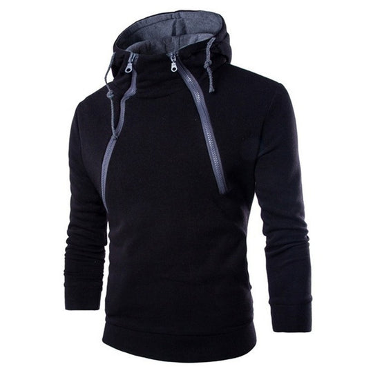 Herren moderne Kapuzenpullover mit praktischem Reißverschluss R&B