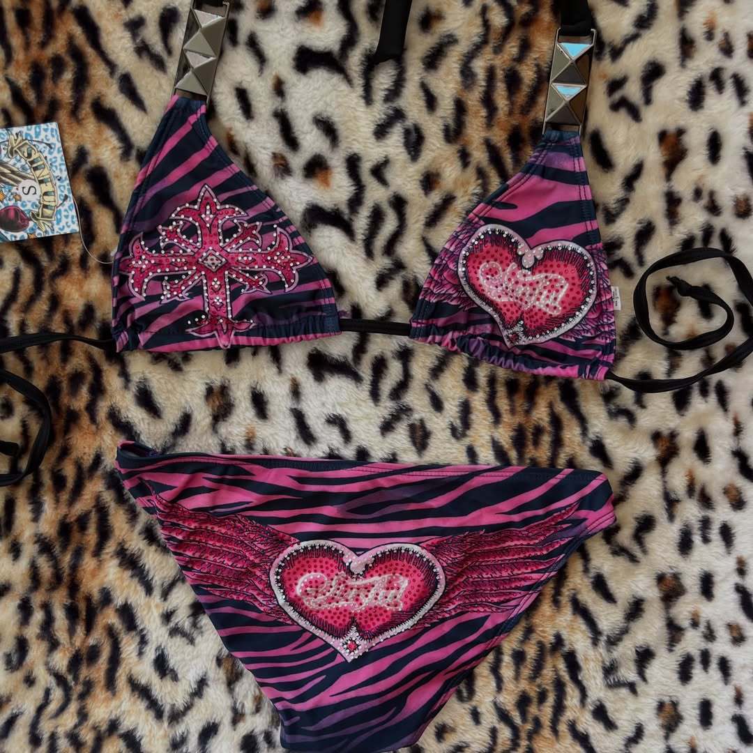 Damen Triangel-Bikini mit Verzierungen R&B
