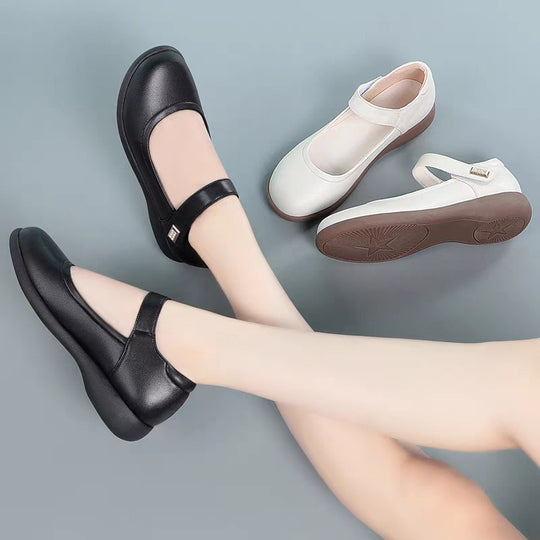 Damen Mary Jane Schuhe mit rutschfester Sohle und elegantem Riemen R&B