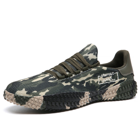 Damen Sportliche Sneakers mit robustem Camouflage-Obermaterial und rutschfester Sohle R&B