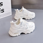 Damen Chunky Sneakers mit atmungsaktivem Mesh-Obermaterial und dämpfender Sohle R&B