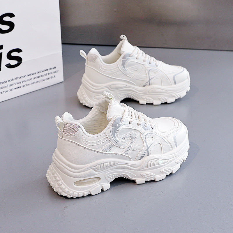 Damen Chunky Sneakers mit atmungsaktivem Mesh-Obermaterial und dämpfender Sohle R&B