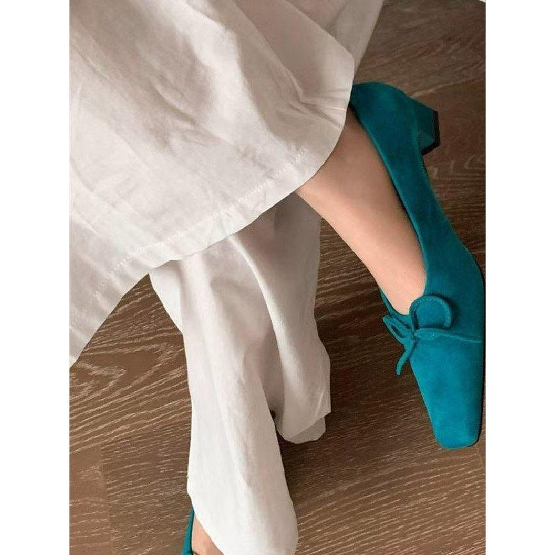 Damen elegante spitze Slipper mit dekorativen Schleifen R&B